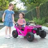 ZNTS 12V kids Ride On Mini UTV, Electric Car with Front LED Lights and Horn, Single Seat with a Safety W2181P160710