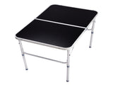 3ft Rectangle 2Fold Top Outdoor Folding Table, Aluminum Frame, 50kg Load 64442016