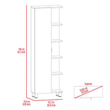 Black Wengue 5-Shelf Tall Cabinet B06280254