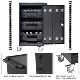 Mobile Charging Cart and Cabinet for Tablets Laptops 45-Device W1102137776