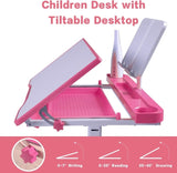 Desk for Kids Desk and Chair Set Kids Art Desk Drafting Table Desk Set with Adjustable Height, 50667401