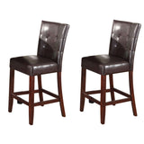Espresso and Walnut Counter Height Stools B062P181290