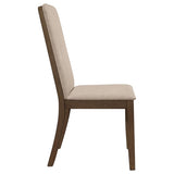 Latte and Medium Walnut Padded Side Chair B062P153697
