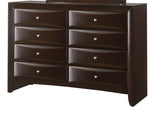 1Pc Contemporary 8 Drawer Dresser Brown Cherry Finish Solid Wood Wooden Bedroom Furniture B011P216700
