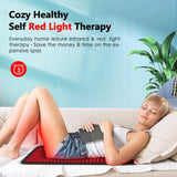 Infrared Therapy Pad Full Body Mat LED Device Back Muscle Pain Relief Beauty US 08693796