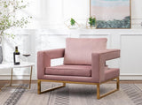 Lenola Contemporary Upholstered Accent Arm Chair, Pink T2574P164512