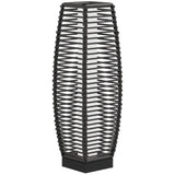 Gray Waterproof Outdoor Floor Lamp with Auto On/Off LED Lights 93977605