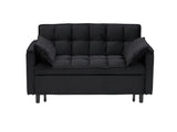 Modern velvet sofa, sofa pull-out bed, small love seat casual sofa with back, with pillow, pockets, 49433073