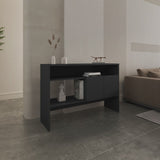 Console Table 31.8" H with 2 Doors and 3 Shelves, Black B097P250862