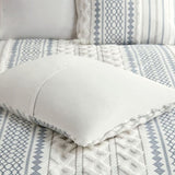 Full/Queen Cotton Printed Duvet Cover Set with Chenille B03596509