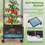 67 inch garden bed with trellis 25074898