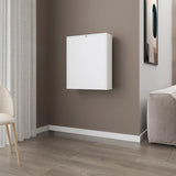 White Wall-Mounted Drop-Leaf Table B062P290227
