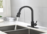Single Handle High Arc Pull Out Kitchen Faucet,Single Level Stainless Steel Kitchen Sink Faucets 75411374