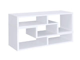 Convertible TV Console And Bookcase in White B016P163518