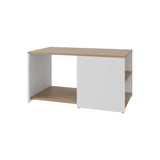 Kaibito Coffee Table with Open Storage, White Natural Oak B128P263708