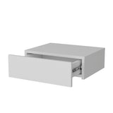White Wall-Mounted Floating Nightstand B062P175152