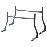 800Ibs Capacity Extendable Steel Pick-Up Truck Ladder Rack Two-bar Set - Black W465P206510