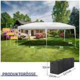 3 x 6m Four Windows Practical Waterproof Folding Tent White 92876910