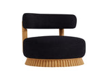 Modern 27.5" W Farmhouse Armless Chair, Wooden Base Featuring Thatched Roof Rod Design, Cozy 10142743