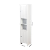 ZNTS Bathroom Floor Storage Cabinet with 2 Doors Living Room Wooden Cabinet with 6 Shelves 15.75 11.81 14167354