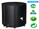 132 Gallon Folding Rain Barrel Water Collector Black 97678622