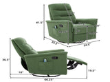 Manual Recliner Chair Rocking and Swivel Recliner Nursery Rocking Recliner Massage Recliner with N763P363763F