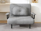 Folding Sofa Bed 5-in-1 Convertible Chair - 5-Position Adjustable Backrest with Pillow, Space-Saving W2700P319132