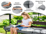 Outdoor Bench Cushion, 63 20 4 Inch, Tufted Waterproof Swing Cushion with Ties, for Patio Bench 37995858