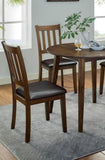 Kitchen 5pc Dining Set Round Dining Table And 4x Side Chairs Walnut, Dark Brown Transitional Solid B011P162634