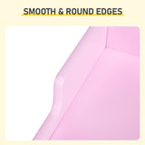 Kids Study Desk and Chair Set with Storage, Pink MDF, 60.5*41.5*50cm 42843739