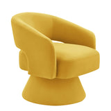 Modern Swivel Barrel Chair, Upholstered Velvet Round Accent Chairs,360 Degree Comfy Swivel Chair W2186P178772