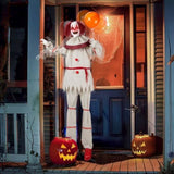 5.7ft Red eyes, Voice ControlJoker and BalloonHalloween Standing Decoration Outdoor 31071862