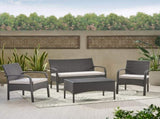 CORDOBA KD WICKER 4 PC CHAT SET 57458.00GRY
