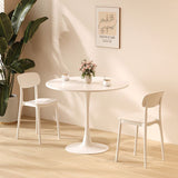 Modern Round Dining Table, 31.5'' Kitchen Dining Room Furniture, Coffee Table, Leisure Table, W2641P192315