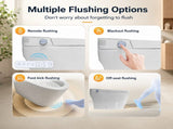 Smart Toilet With Bidet Built In, One-piece Bidet Toilet Auto Flush, Auto Open/Close,Heated W3598P508851