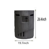 32000 BTU, CSA Certification Diameter 20 Inch Round Outdoor Gas Fire Pit,Contain 2.5kg Lava Stone W2734P194101
