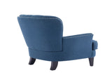 Mirod Vintage-Inspired Upholstered Lounge Chair with Nailhead Trim ,Solid Wood Legs for Stability N760P253374V