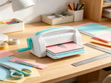 White Manual Die Cutting & Embossing Machine, 9 Inch Opening Portable Scrapbooking Machine with Full 22736772