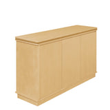 Classic Wooden Sideboard with Beaded Trim Elegant Storage Cabinet for Dining or Living Room W3137P270198
