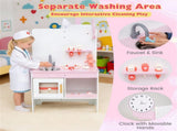 Wooden Kids Doctor Medical Station Playset, 93.9854.6199.06cm 27PCS Medical Tools with ECG Monitor 63342988