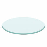 32" Inch Round Tempered Glass Table Top Clear Glass 1/2" Inch Thick Beveled Polished Edge W241P248444