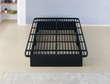Modern Style Heavy Duty King Size Platform Bed Frame made with Metal and16 Inch height in Black B009P191908