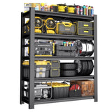 87 "H heavy-duty storage rack, five layer adjustable metal shelf, suitable for tool rooms, garages, W1831P332027