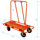 Heavy Duty Drywall Sheet Cart & Panel Dolly 2400lbs load capacity,panel service cart ,8" W46540331