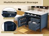 30'' Bathroom Vanity with Top Sink, Modern Bathroom Storage Cabinet with 2 Drawers and a Tip-out N710P250194C
