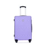 luggage 4-piece ABS lightweight suitcase with rotating wheels, 24 inch and 28 inch with TSA lock, W284P149253