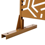 Outdoor & Indoor Privacy Metal Privacy 76" H48" W, Freestanding Decorative Privacy W465P193283