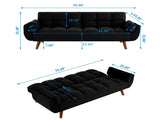 75" Flared Arm Convertible Sleeper Sofa 61651586