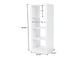4-Cube Vertical Storage Organizer, Textured White 41929264