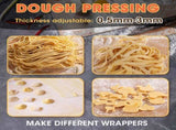 Electric Pasta Maker Noodle Maker Pasta Making Machine Dough Roller Cutter Thickness Adjustable W46564543